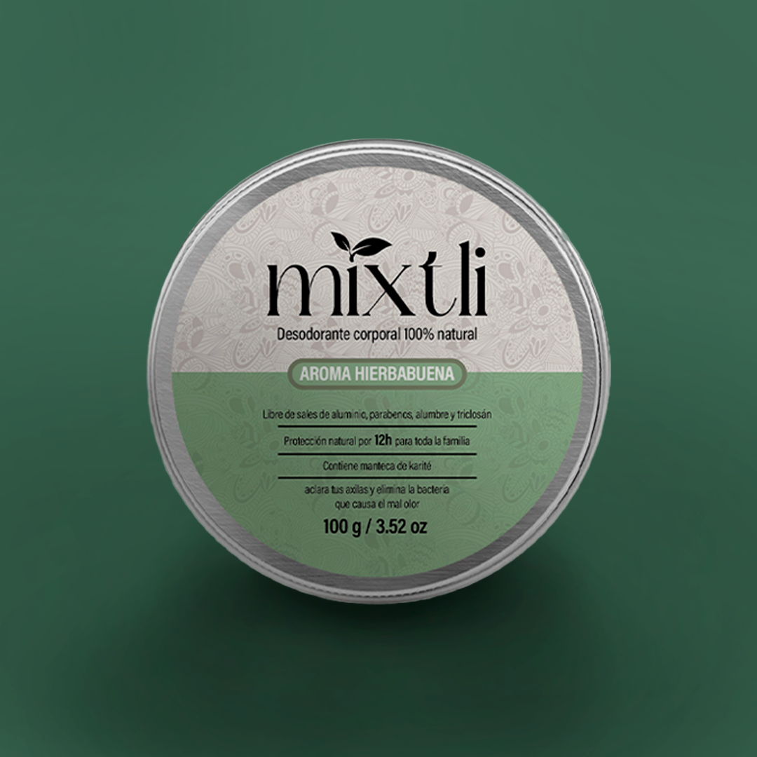 Desodorante natural Mixtlo 100g Hierbabuena