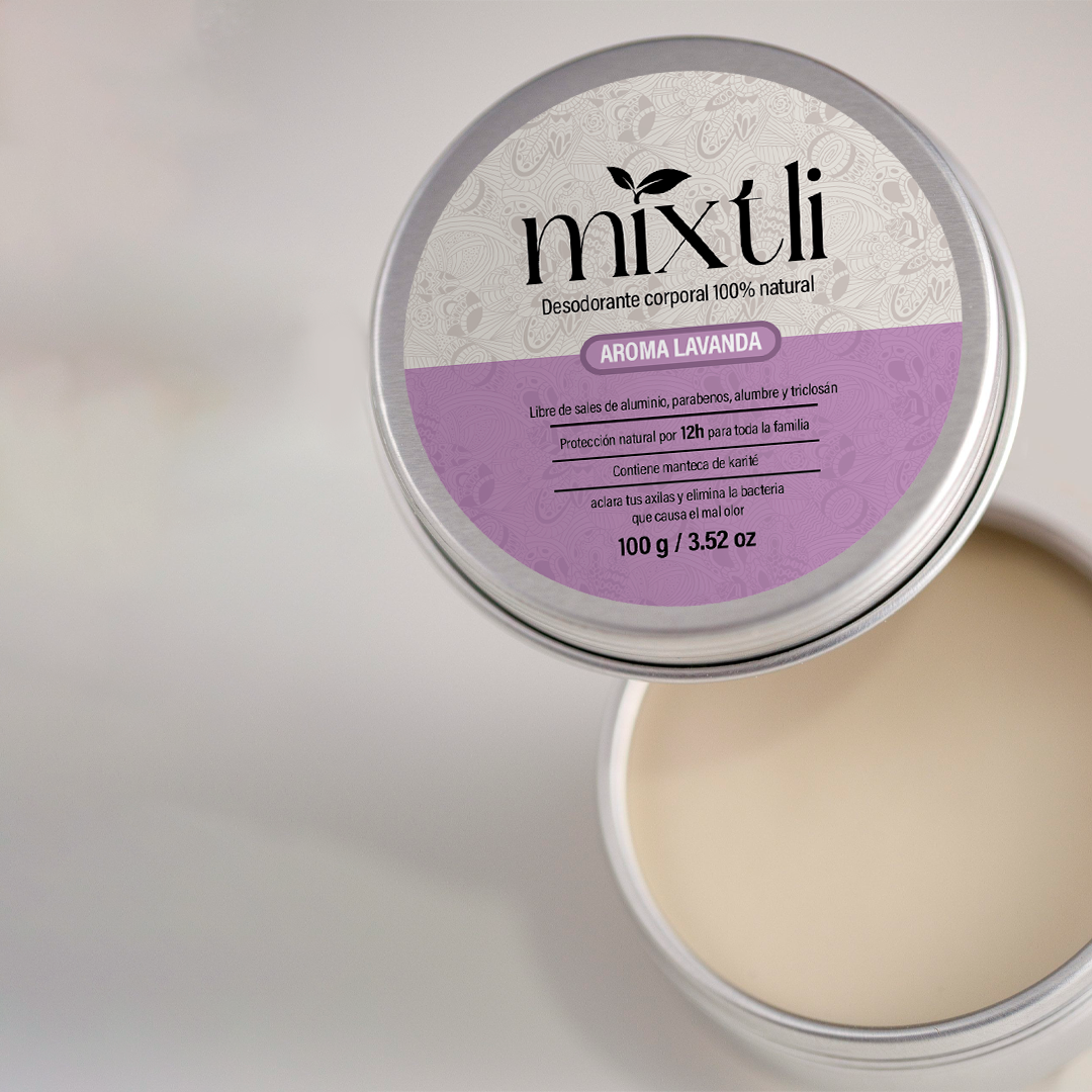 Desodorante natural Mixtli 100g Lavanda