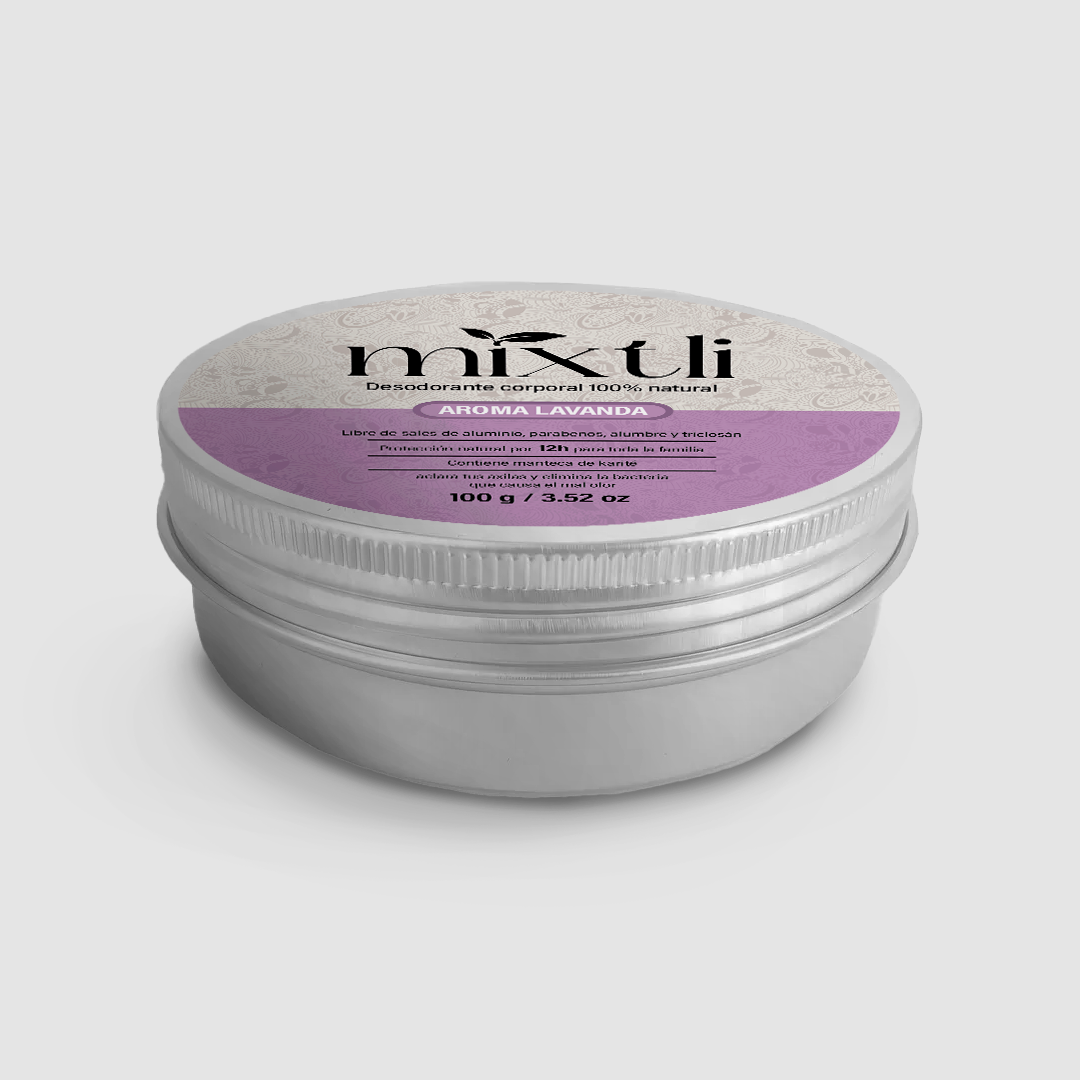 Desodorante natural Mixtli 100g Lavanda