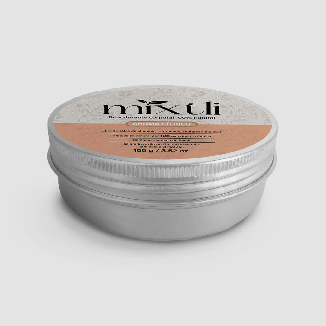 Desodorante natural Mixtli 100g Cítricos