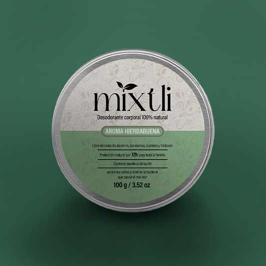 Desodorante natural Mixtlo 100g Hierbabuena
