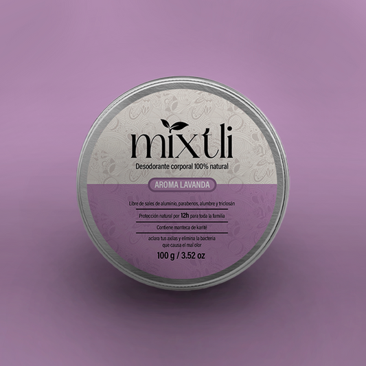 Desodorante natural Mixtli 100g Lavanda