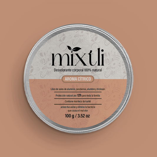 Desodorante natural Mixtli 100g Cítricos
