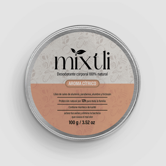 Desodorante natural Mixtli 100g Cítricos